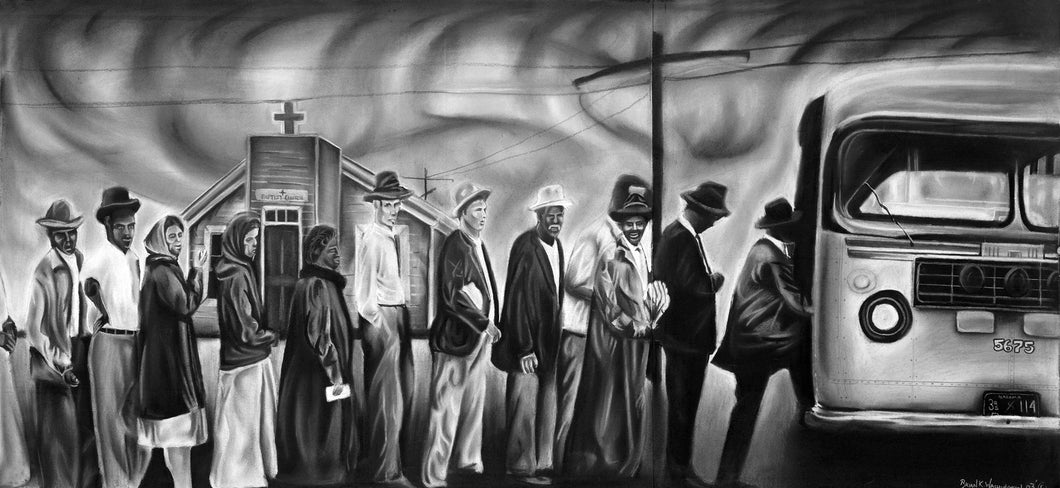 Get on the Bus - Offset Lithograph